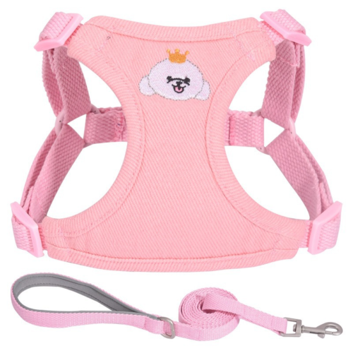 Adjustable Pink Dog Harness for Wholesale