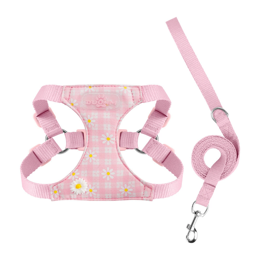 Adjustable Pink Dog Harness for Wholesale