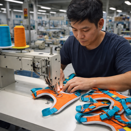 Color Block Front Clip Dog Harness for Wholesale