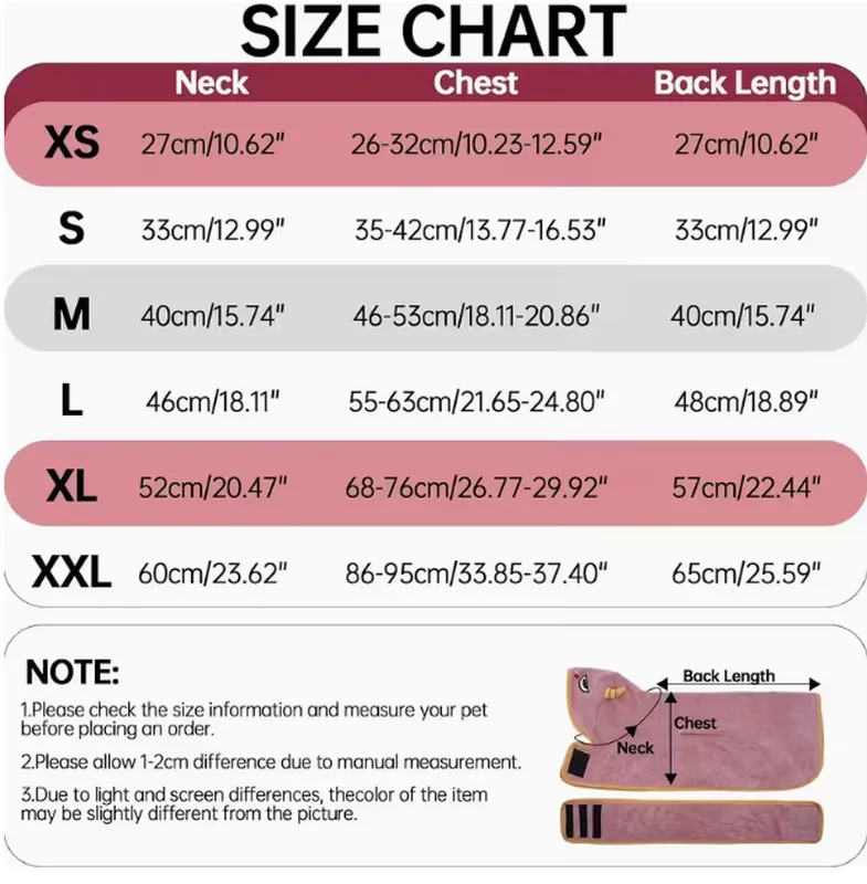 Custom Dog Bathrobes Wholesale – Pink-Beige Microfiber Fast-Dry Hooded Dog Towel Robe, Adjustable Hook & Loop, Small to Large Breeds - Image 3