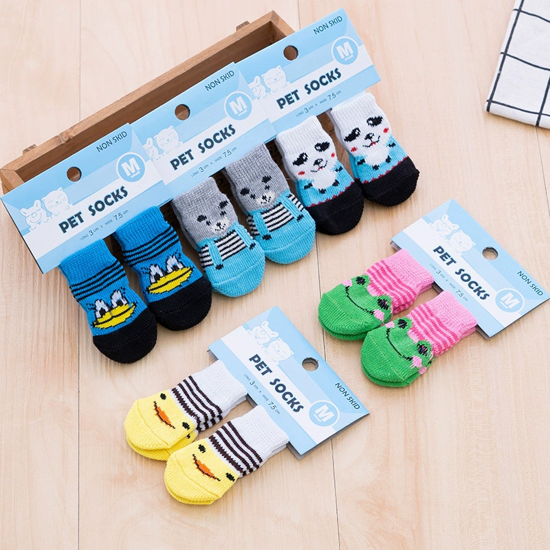 Custom Dog Socks with Knit Fabric and Elastic Cuff