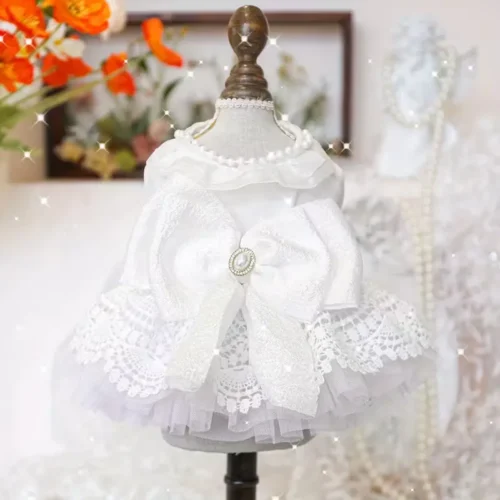 Custom Dog Wedding Dress - OEM Pet Princess Bridal Dress Wholesale Small Breed