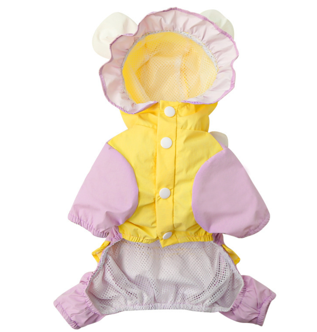 Hooded Dog Rain Coat for Wholesale