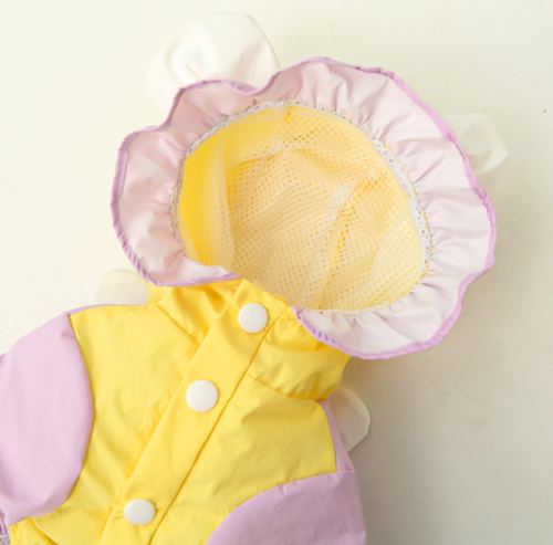 Hooded Dog Rain Coat for Wholesale