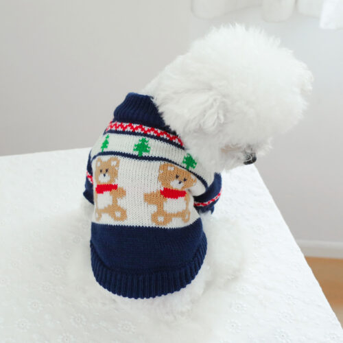 Hooded Knit Custom Dog Sweater for Wholesale