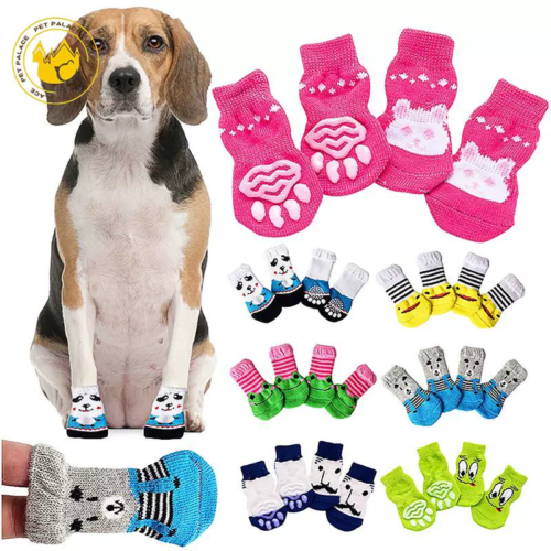 Knit Dog Socks with Grips for Wholesale