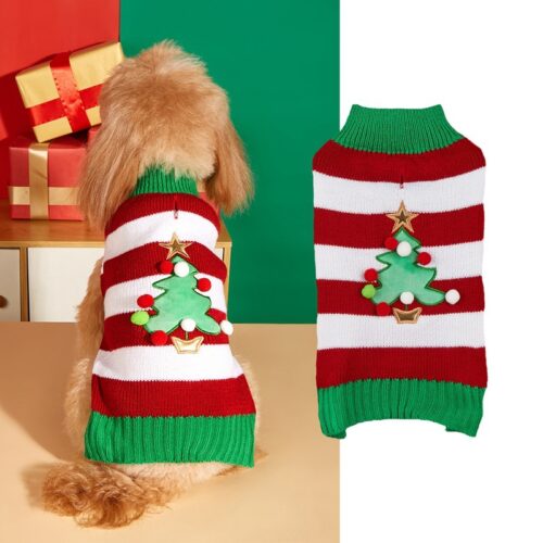 Knitted Dog Christmas Sweater for Wholesale
