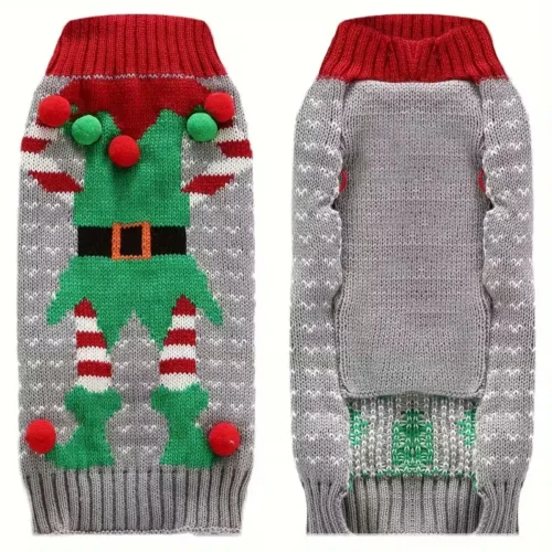 Knitted Dog Christmas Sweater for Wholesale