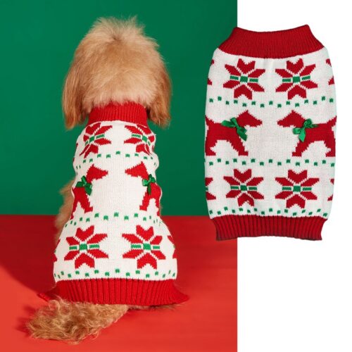 Knitted Dog Christmas Sweater for Wholesale