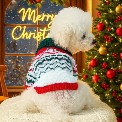 Knitted small dog christmas sweater for Wholesale