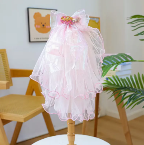 Lace-Trimmed Dog Wedding Veil for Wholesale