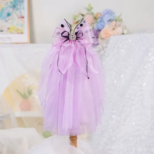 Lace-Trimmed Dog Wedding Veil for Wholesale