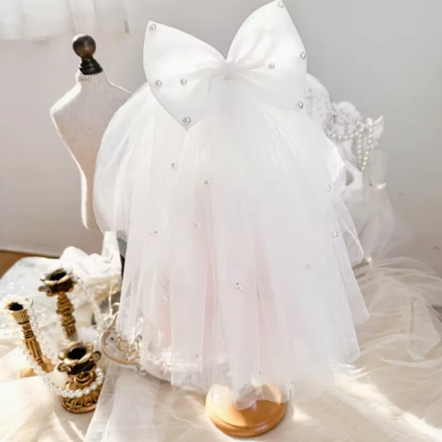 Lace-Trimmed Dog Wedding Veil for Wholesale