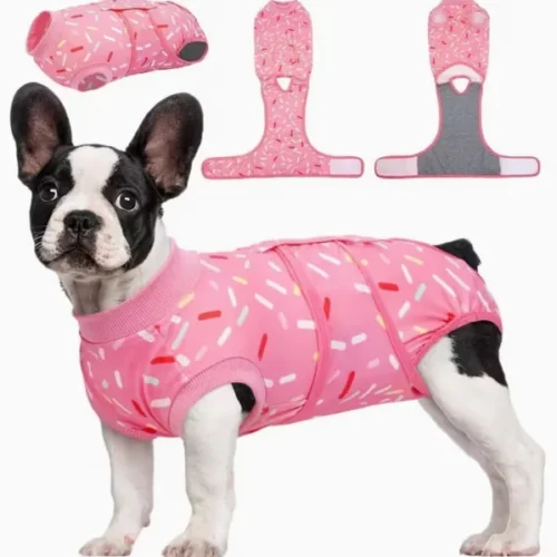 OEM Dog Recovery Suit Wholesale - Post Surgery Onesie Pink Cone Alternative