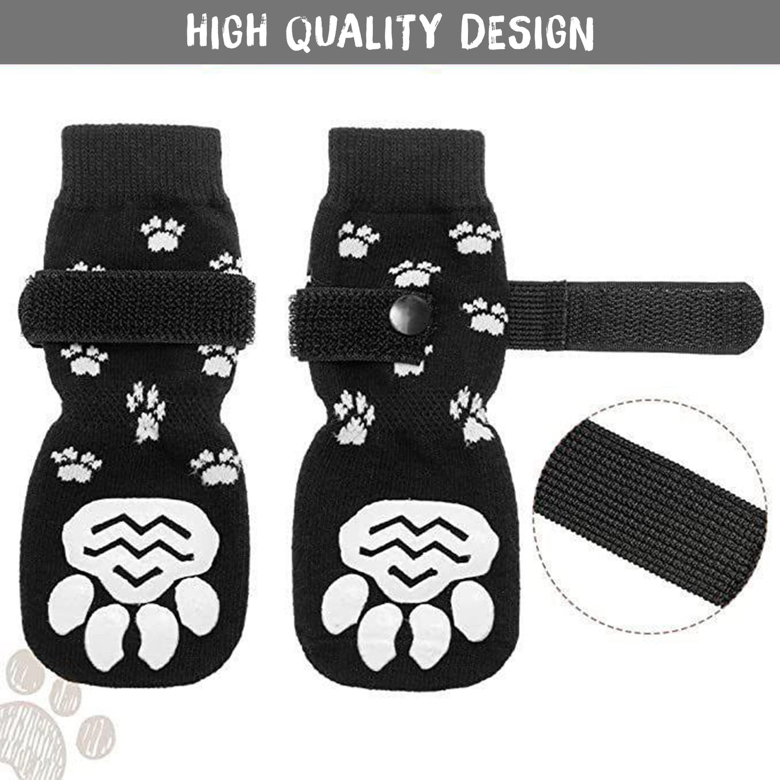 Personalized Dog Socks with Anti-Slip Silicone Pads