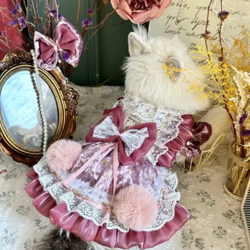 Purple Velvet Princess Dog Dress - Wholesale, OEM & Custom Dog Dresses