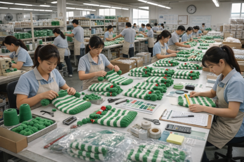 Striped Green Dog Sweater for Wholesale