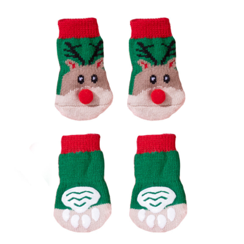 Wholesale Christmas Dog Socks in Polyester
