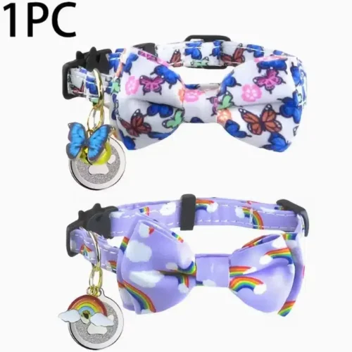 Wholesale Custom Dog & Cat Bow Tie Collar – OEM Adjustable with Personalized ID Tag