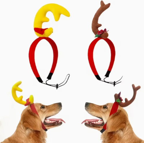 Wholesale Dog Antler Headband in Polyester