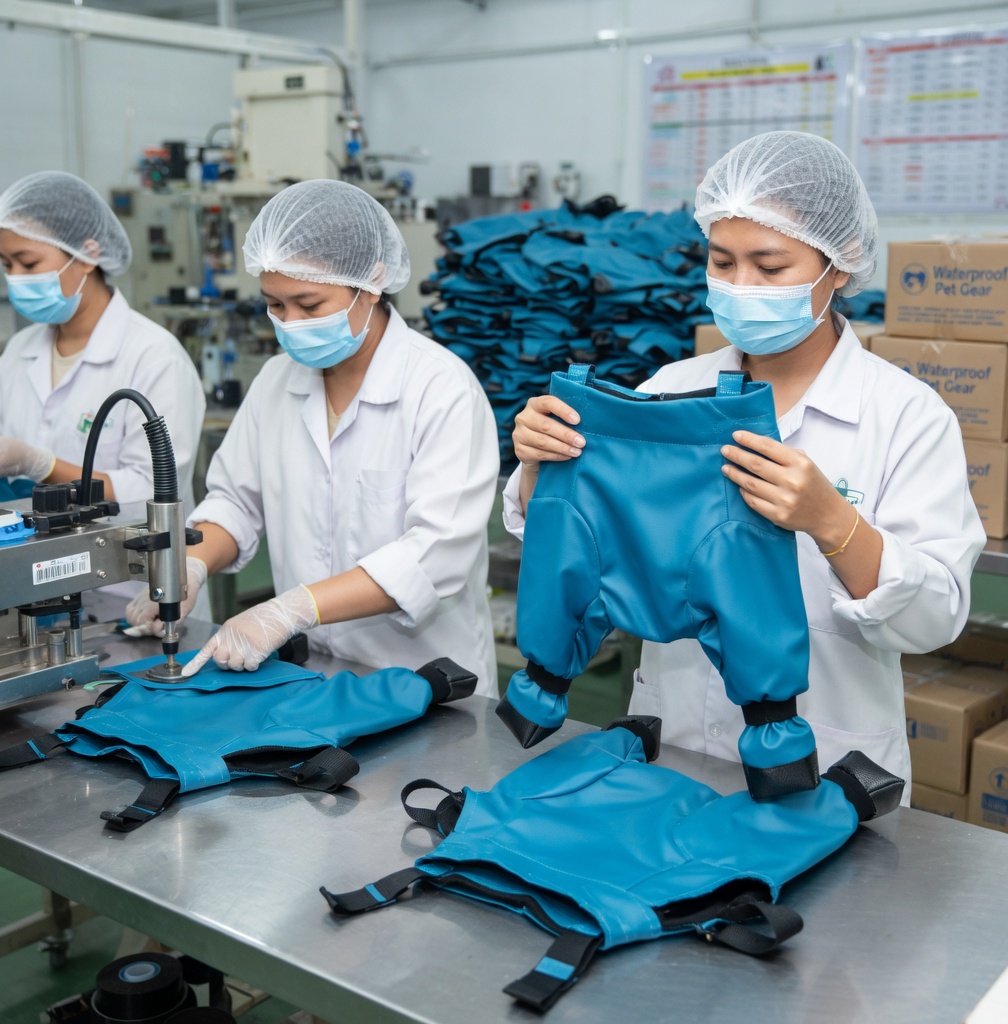 Wholesale Dog Waterproof Pants in Synthetic Leather Short