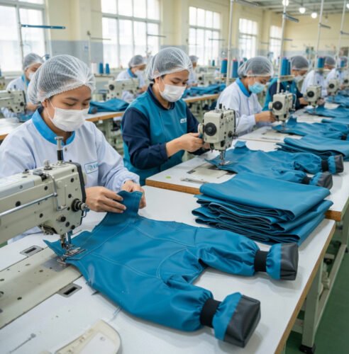 Wholesale Dog Waterproof Pants in Synthetic Leather Short