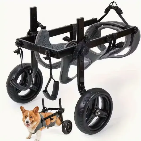 Wholesale Dog Wheelchair Adjustable Aluminum Pet Mobility Aid OEM/ODM