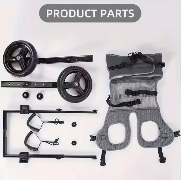 Wholesale Dog Wheelchair Adjustable Aluminum Pet Mobility Aid OEM/ODM - Image 4