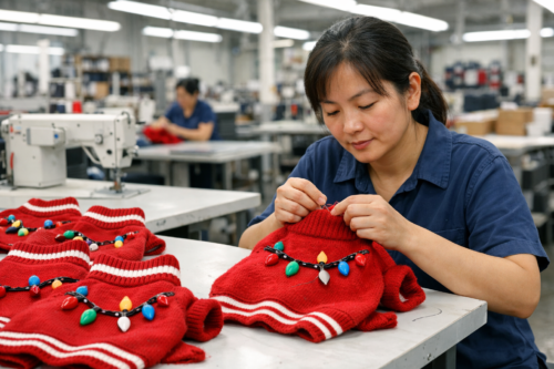 Wholesale Dog Xmas Sweater in Acrylic Knit