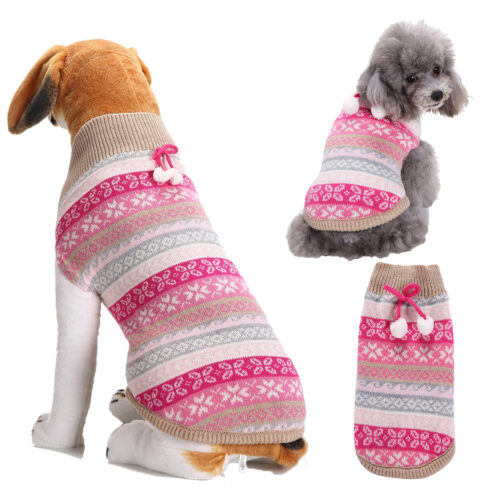 Wholesale Dog Xmas Sweater in Knit Polyester