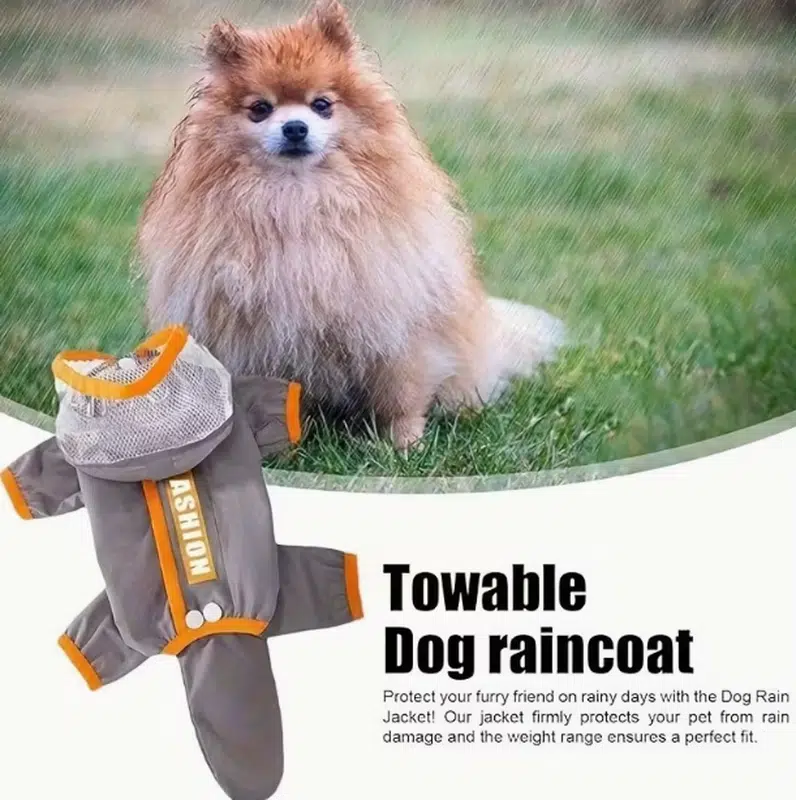 Dog Raincoat With Hood - Image 3