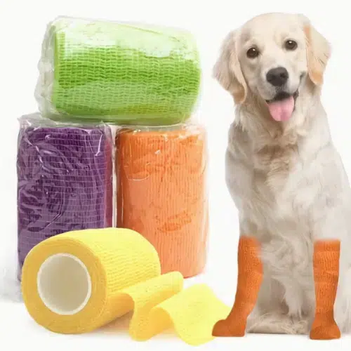 Wholesale Self-Adhesive Pet Bandage 4-Pack – Soft, Breathable Wraps for Paw Protection | OEM Colors