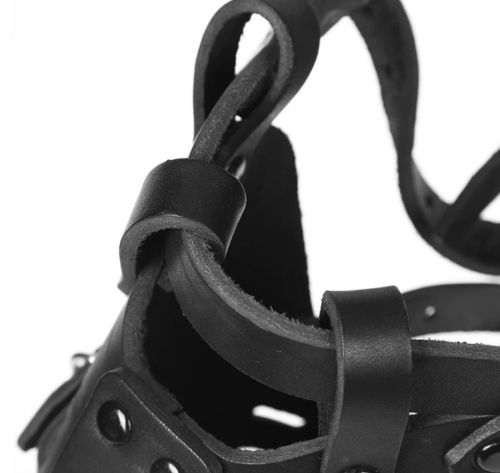 Adjustable Leather Dog Muzzle for Wholesale
