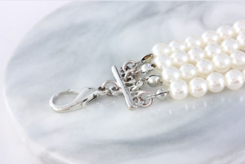 Adjustable Pearl Dog Collars for Wholesale