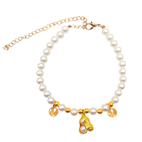 Adjustable Pearl Dog Collars for Wholesale