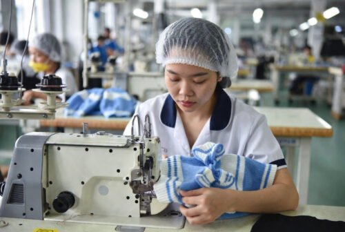 Blue-White Knitted Dog Sweater for Wholesale