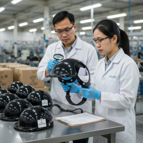 Custom Dog Helmet with Adjustable Chin Strap System