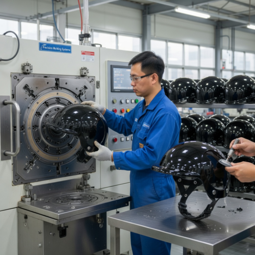 Custom Dog Helmet with Adjustable Chin Strap System