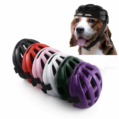 Custom Dog Helmet with Adjustable Chin Strap System