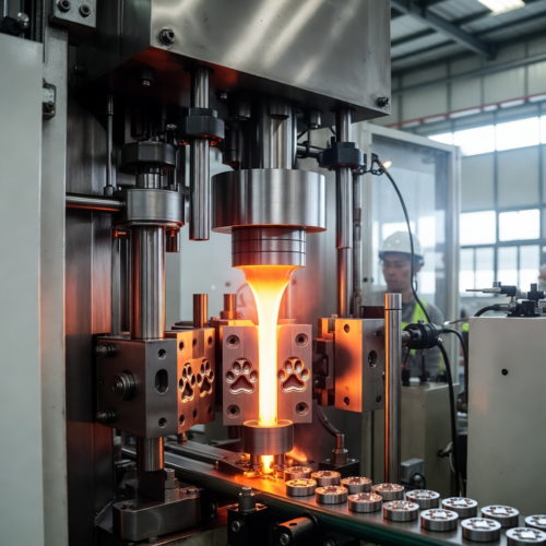 Custom Dog Tags with Paw Print Design