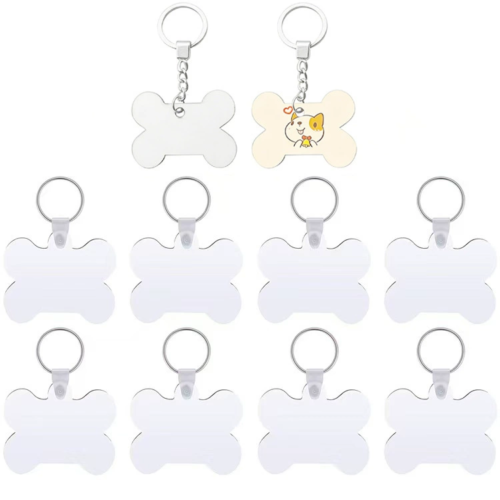 Custom Dog Tags with Paw Print Design