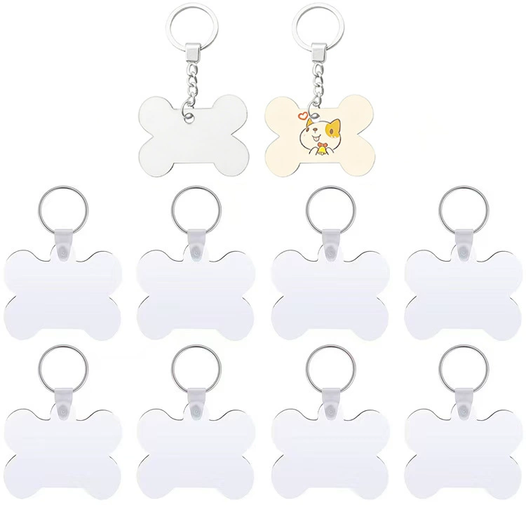Custom Dog Tags with Paw Print Design