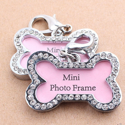 Custom Dog Tags with Paw Print Design