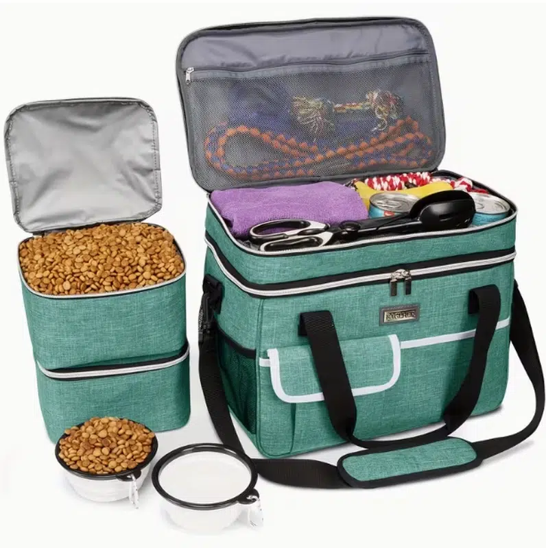 Custom Pet Travel Food Carrier Set for Small Dogs & Cats - Image 6
