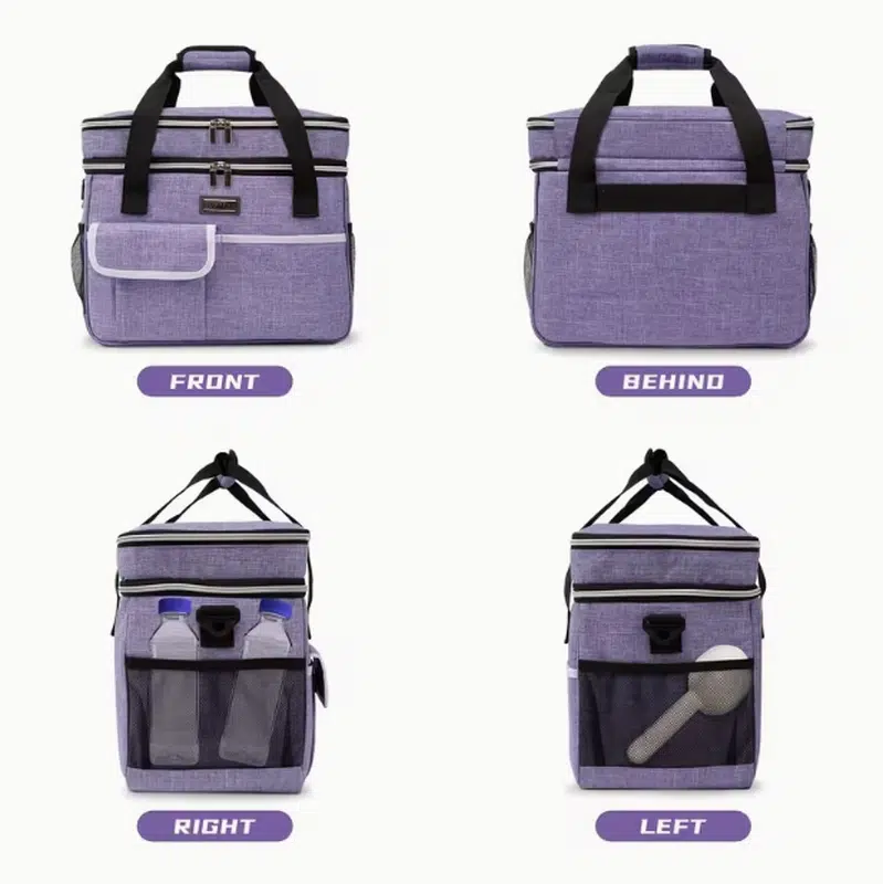 Custom Pet Travel Food Carrier Set for Small Dogs & Cats - Image 5