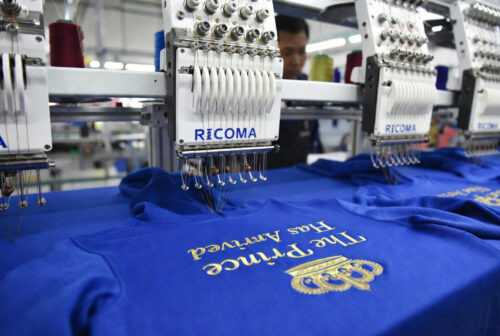 Dog Embroidered Sweatshirt 