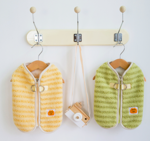 Dog Fleece Vest with Zipper Closure for Wholesale