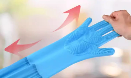 Extended Waterproof Cuff Dog Washing Gloves for Wholesale 