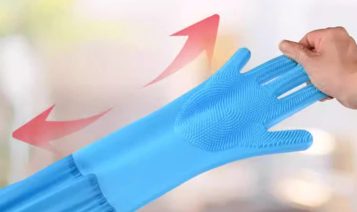 Extended Waterproof Cuff Dog Washing Gloves for Wholesale 