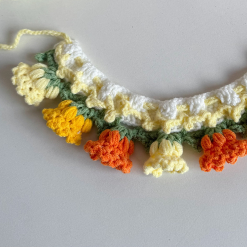 Floral Crochet Dog Collar for Wholesale